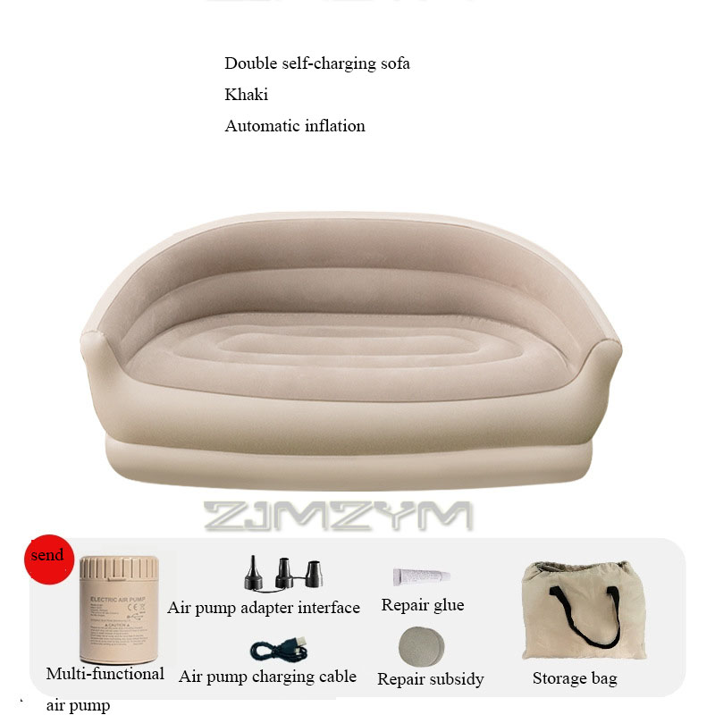 Outdoor Furniture Lounge Set - Automatisches aufblasbares Lazy Sofa, faltbarer Musikfestival-Schlafsessel,