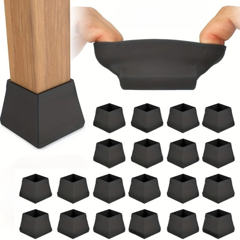 Outdoor Furniture Leg Protectors - 12 Stück große Silikon-Bodenschoner für Stuhl-