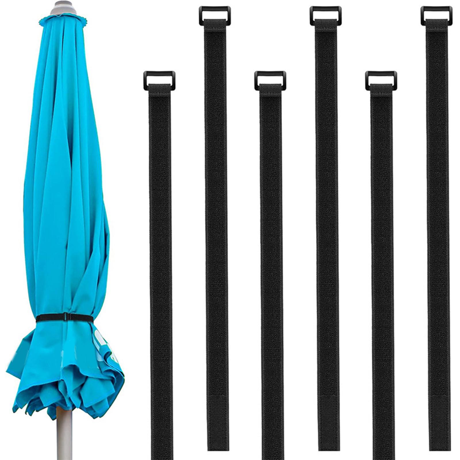 Outdoor Furniture With Umbrella - Schwerlast-Nylon-Sicherungsgurte für Sonnenschirme, wiederverwendbare Befestigungsgurte für