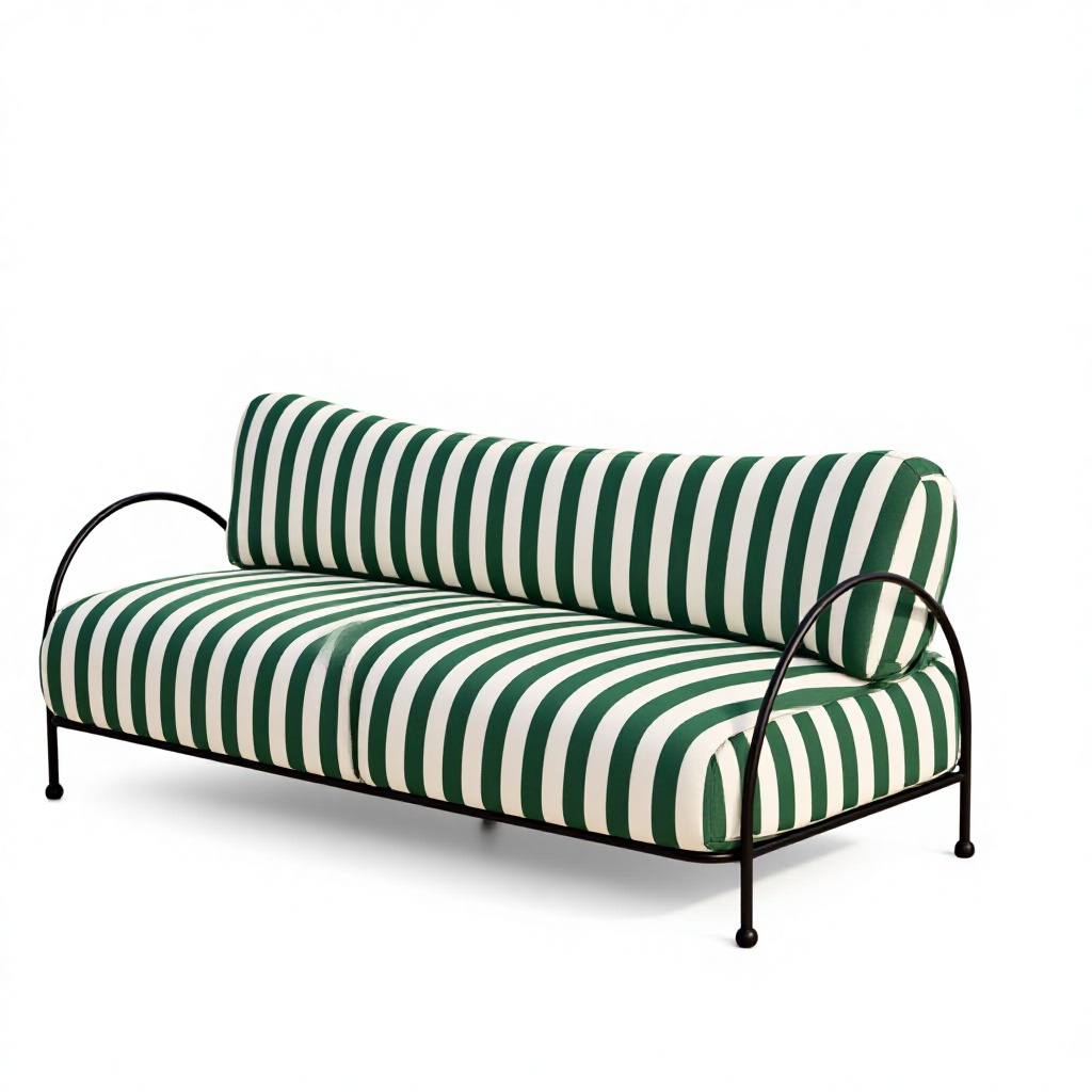 Outdoor Furniture Quick Dry - Modernes Outdoor-Gartensofa Dreisitzer mit Schnelltrocknenden Kissen
