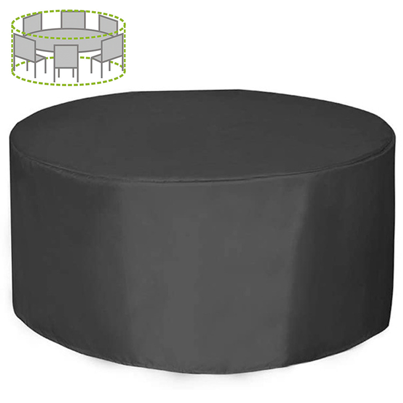 Outdoor Furniture Waterproof - 12 Größen Runde Möbelabdeckung 210D Robuste