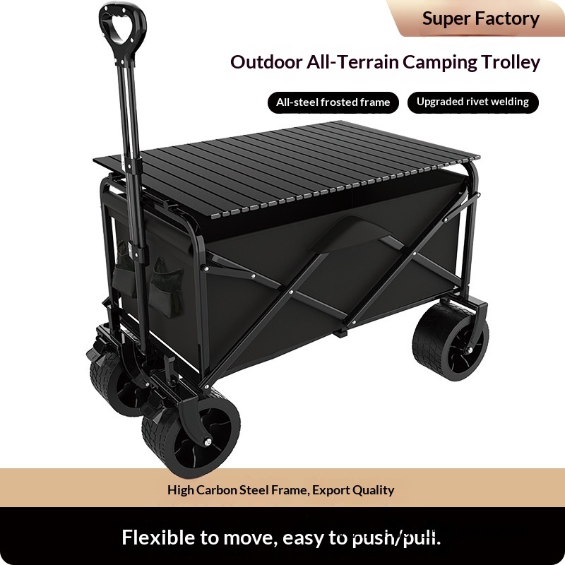 Outdoor Furniture Shop - Faltbarer Campingwagen mit großer Kapazität und