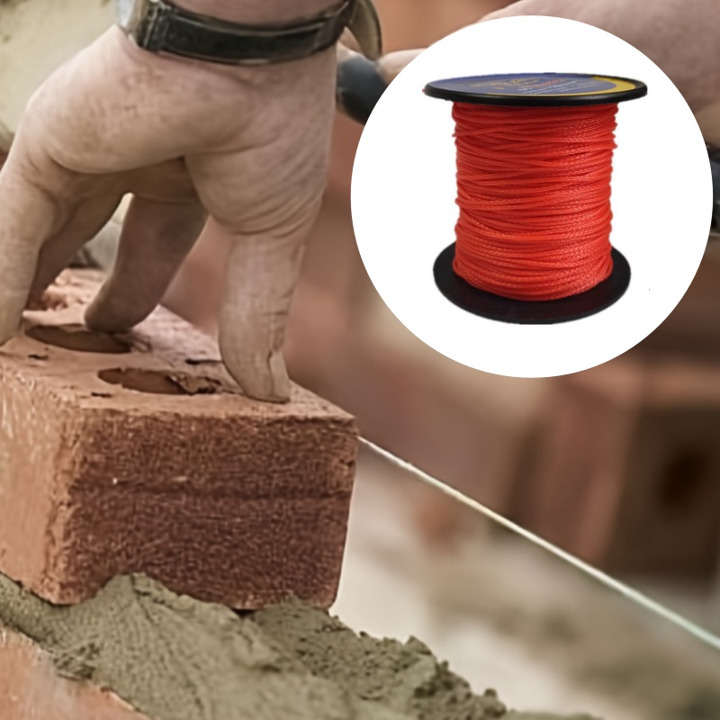 Outdoor Furniture Rope - 50 m horizontale Zugseile, rote Polyethylen-Markierungslinie