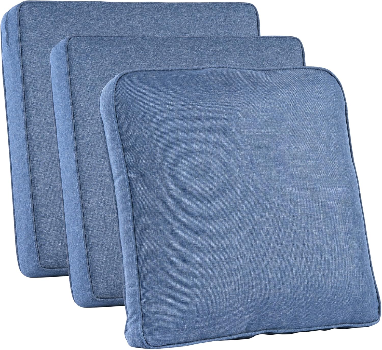 Outdoor Furniture Waterproof - Outdoor-Terrassenmöbel-Kissenbezüge, Denim-Blau, Wasserdicht mit Reißverschluss