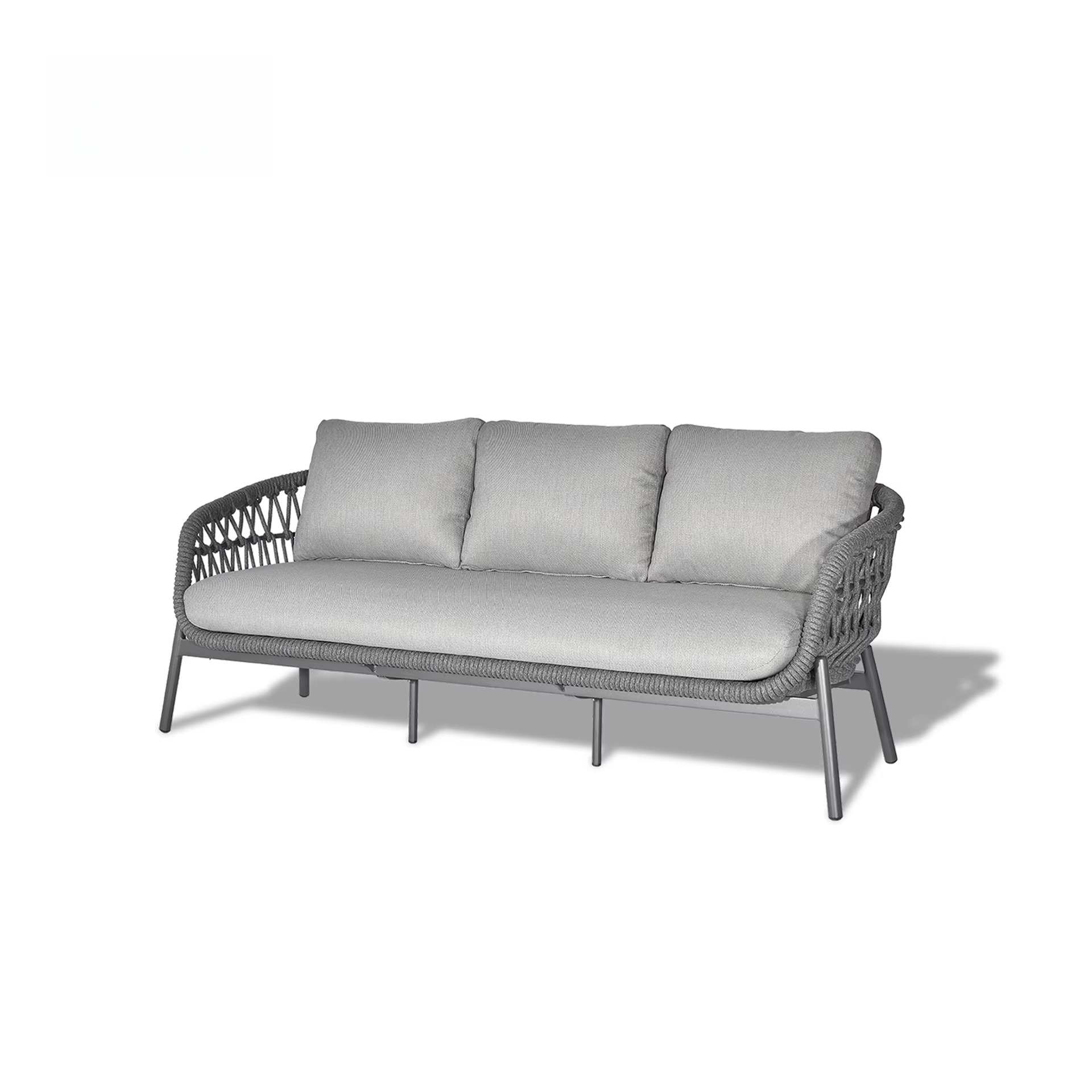 Outdoor Furniture Rope - Maßgeschneidertes kommerzielles Gartenmöbel-Terrassenset aus Aluminium, UV-beständiges