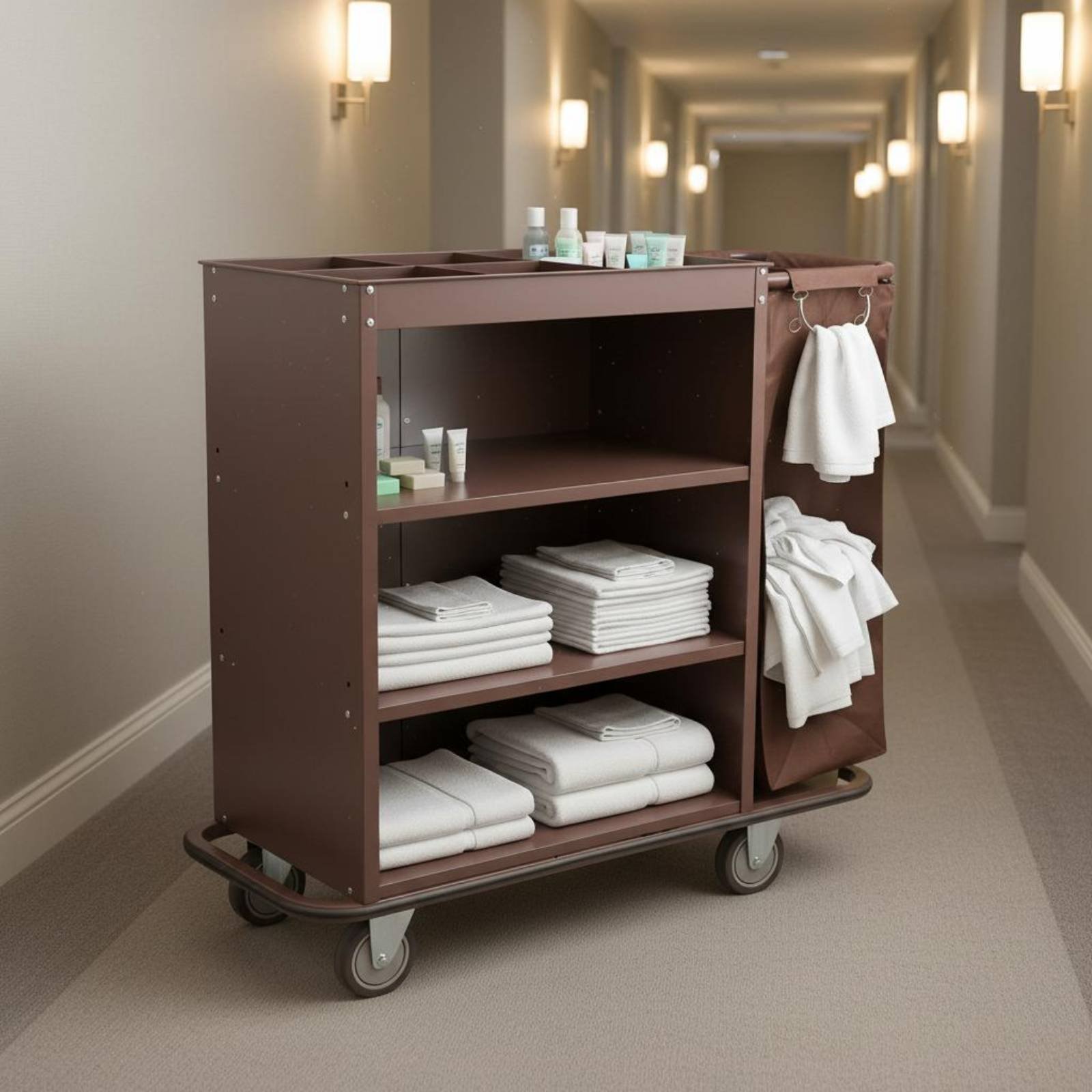 Outdoor Furniture Glides - Hotel-Wäsche- und Reinigungswagen, multifunktionaler Hausmeisterwagen, Zimmerwagen