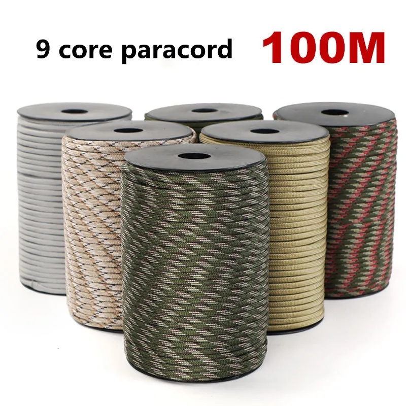 Outdoor Furniture Rope - 100 m, 550, 9-adriges Paracord-Seil nach
