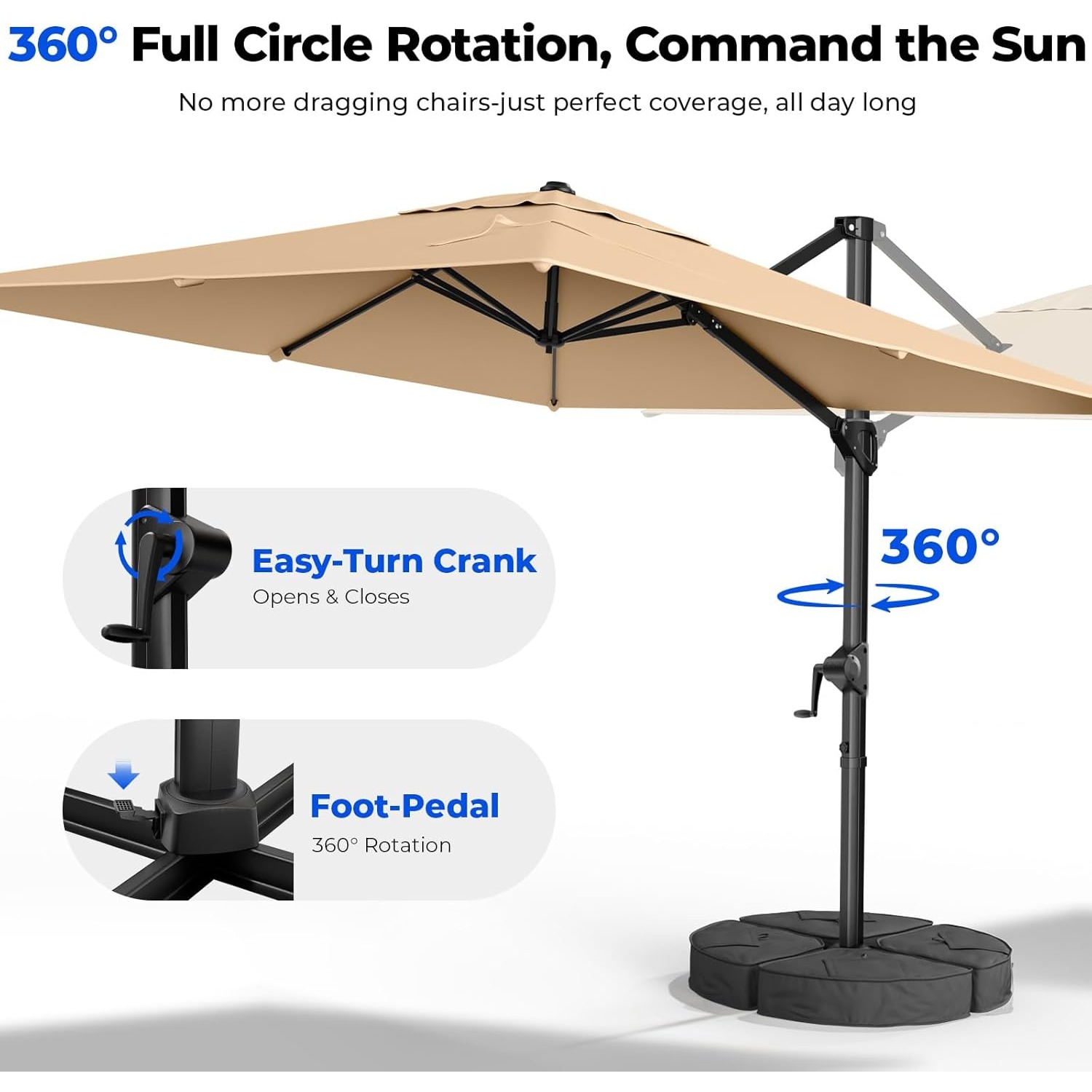 10x10 FT Ampelschirm für den A – Outdoor Furniture With Umbrella Bewertung und Preis