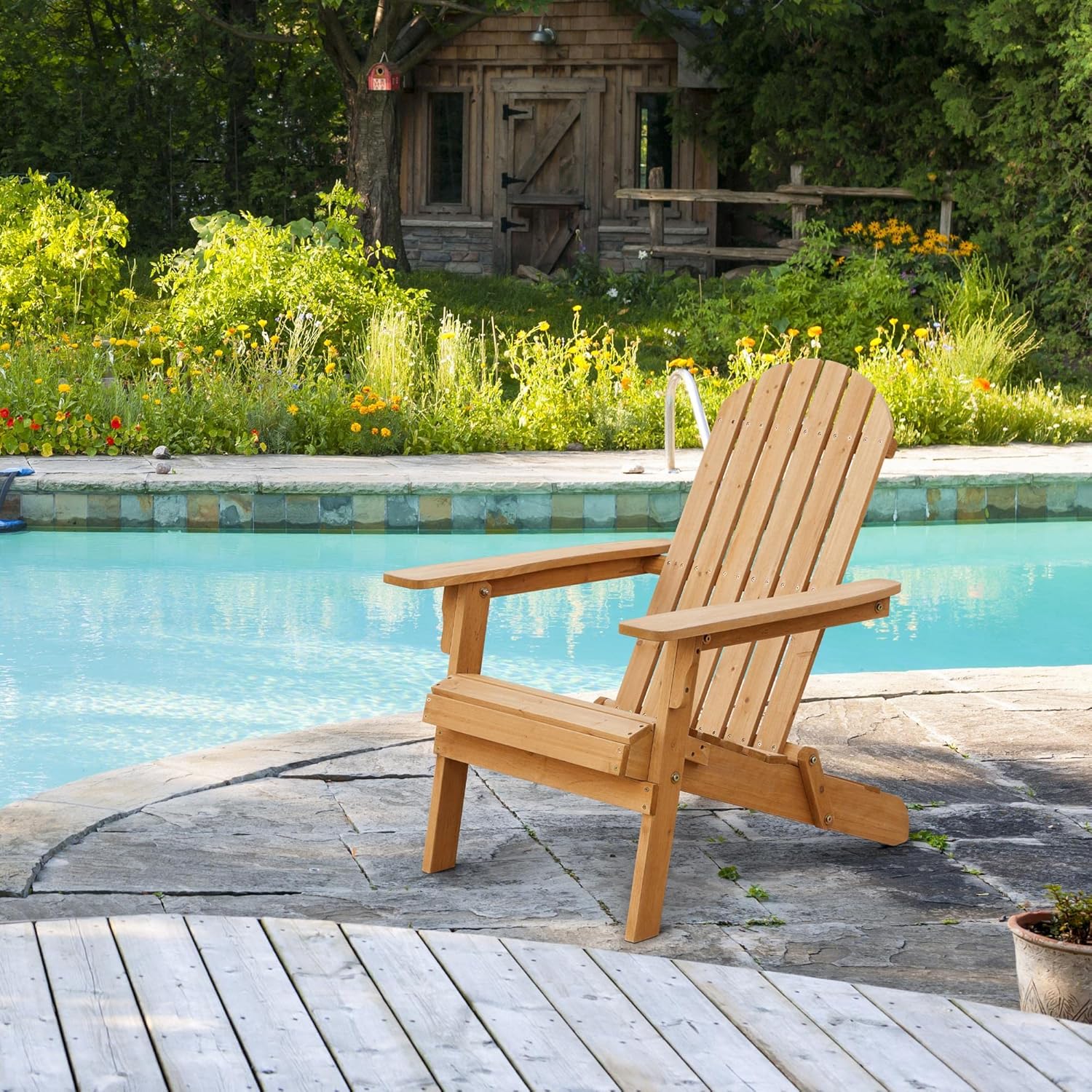 Klappbarer Adirondack-Stuhl, 2 – Outdoor Furniture Lounge Set Bewertung und Preis