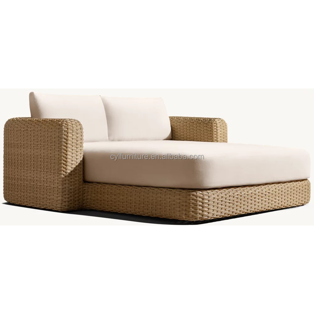 Modernes PE-Rattan-Tagesbett m – Outdoor Furniture Quick Dry Bewertung und Preis