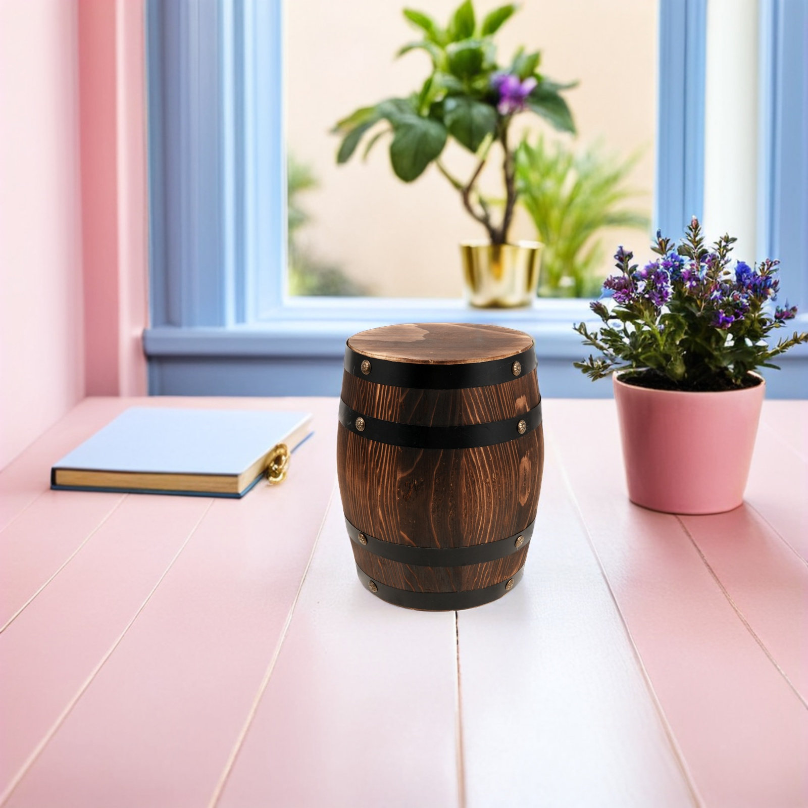 Holz-Outdoor-Fasshocker Vintag – Outdoor Furniture Decor Bewertung und Preis