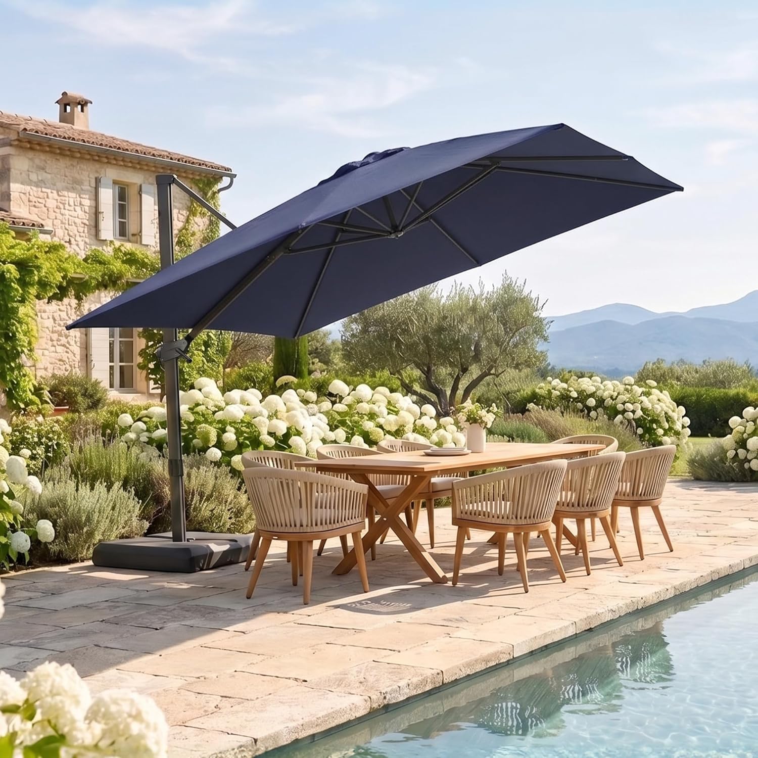 10x10ft Terrassen-Ampelschirm  – Outdoor Furniture With Umbrella Bewertung und Preis