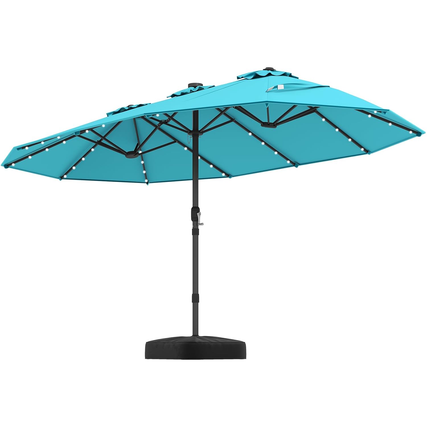 15FT Doppelseitiger Solar-Terr – Outdoor Furniture With Umbrella Bewertung und Preis