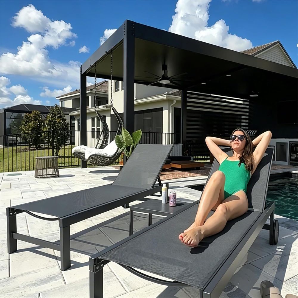 Pool-Liegestühle-Set mit Räder – Outdoor Furniture Ofo Bewertung und Preis