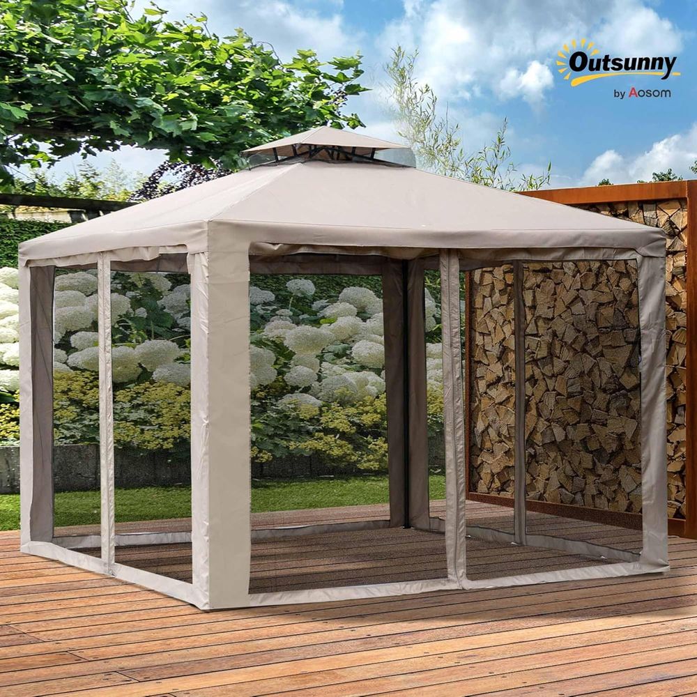 9,6' x 9,6' Terrassenpavillon, – Outdoor Furniture Sofa Bewertung und Preis