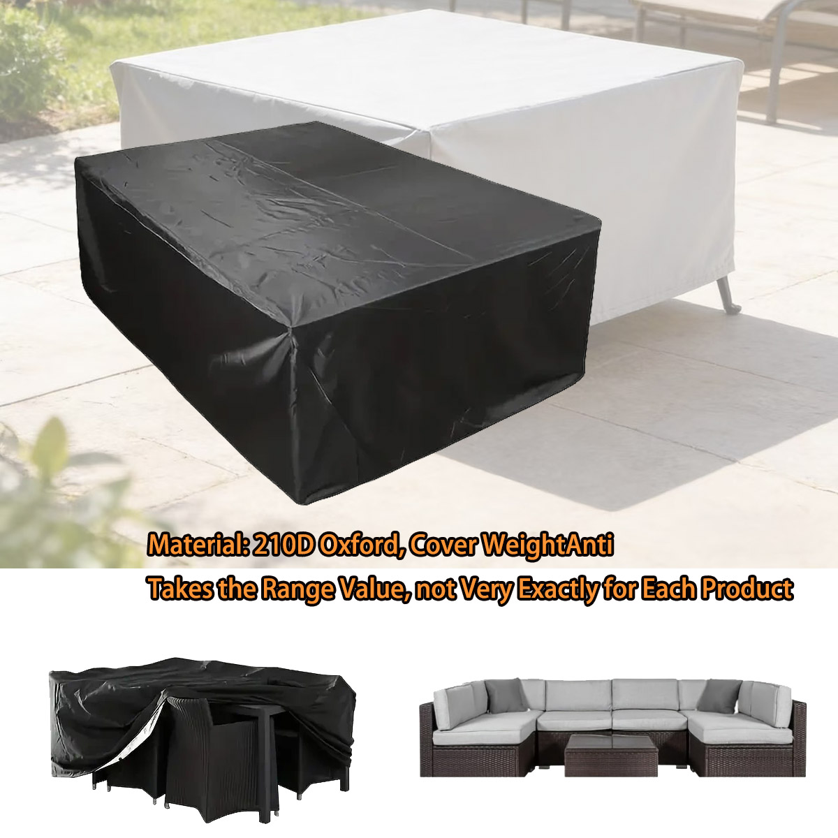 600 Größen Outdoor-Möbelabdeck – Outdoor Furniture Waterproof Bewertung und Preis