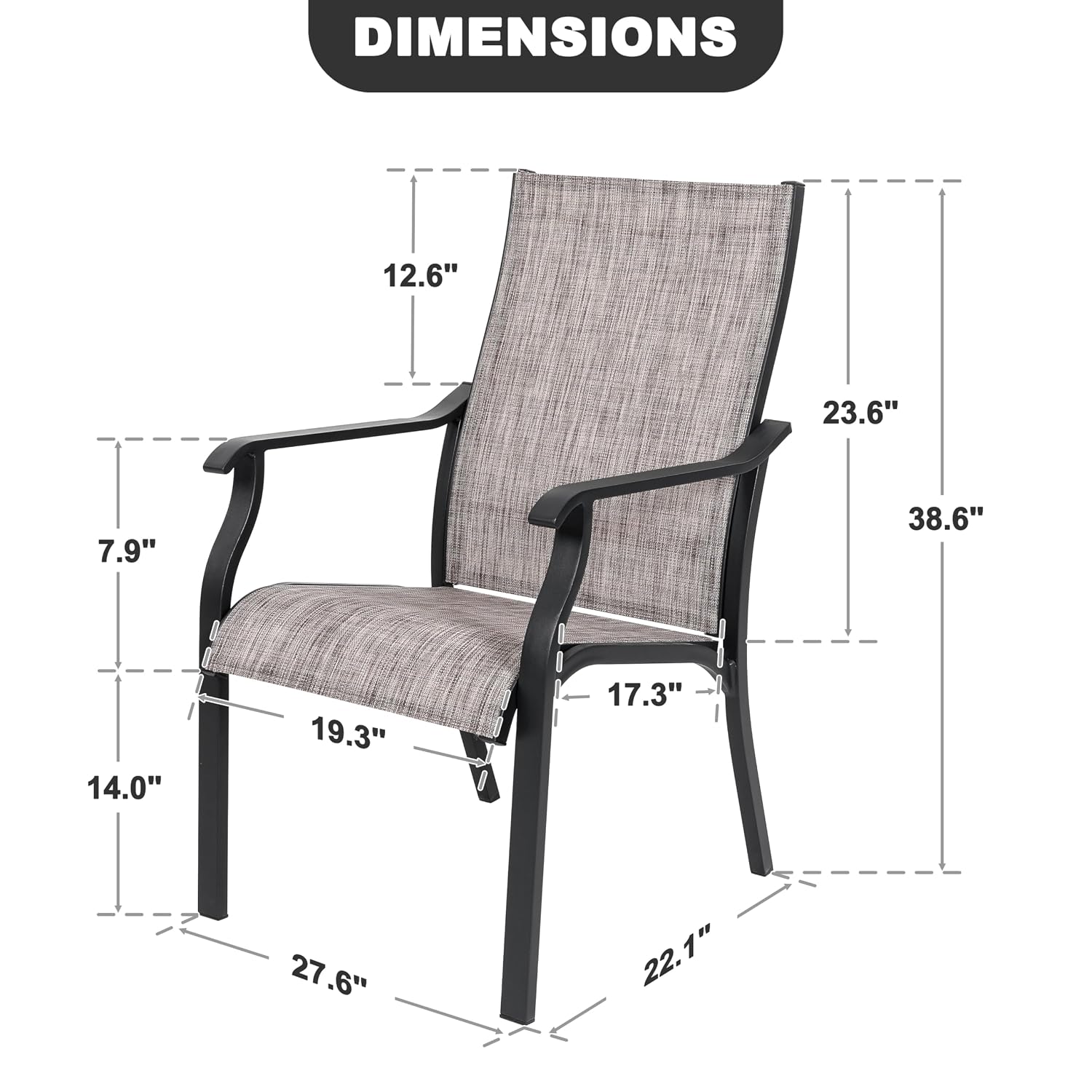 Gartenstuhl 2 Stück, Textilene – Outdoor Furniture Quick Dry Bewertung und Preis