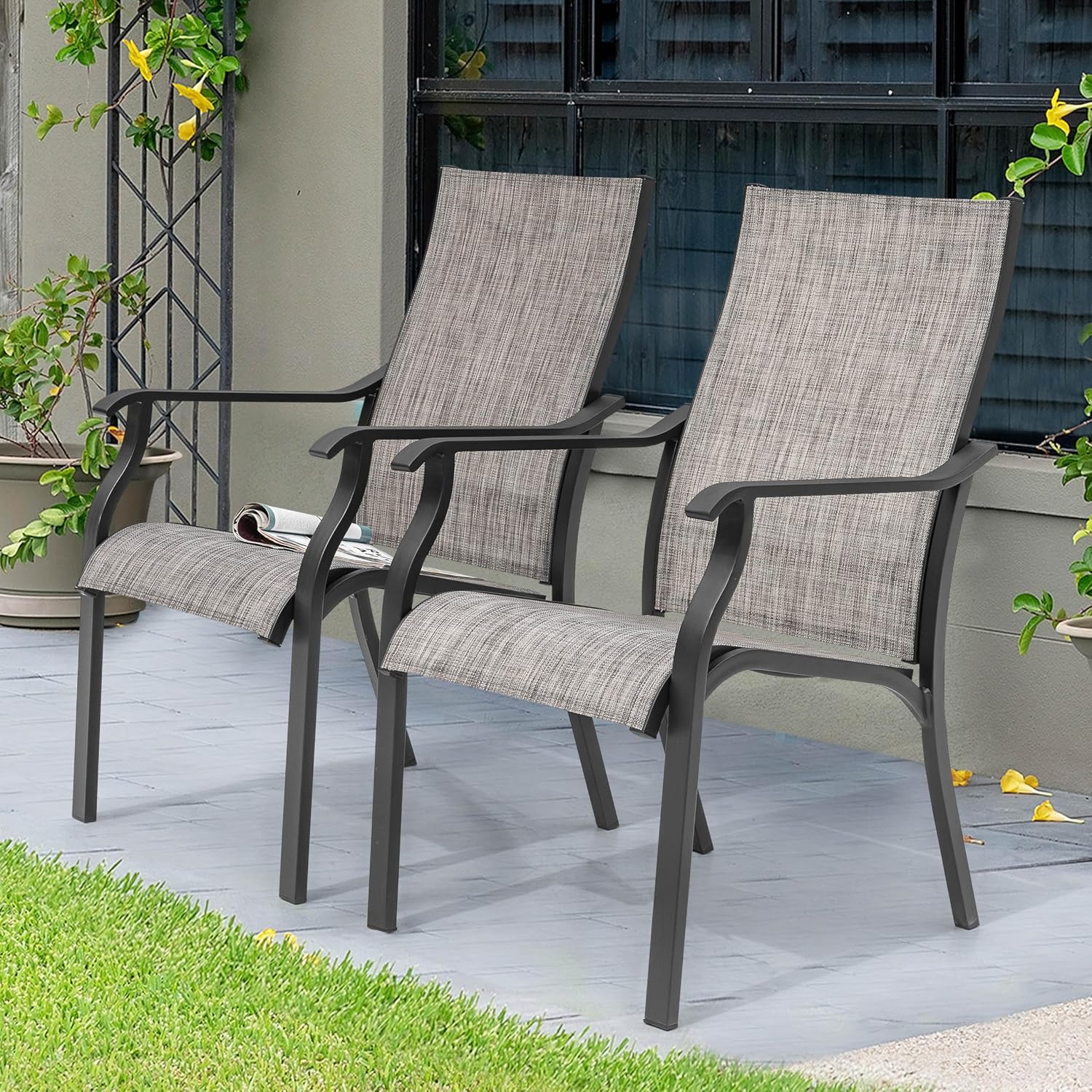 Gartenstuhl 2 Stück, Textilene – Outdoor Furniture Quick Dry Bewertung und Preis