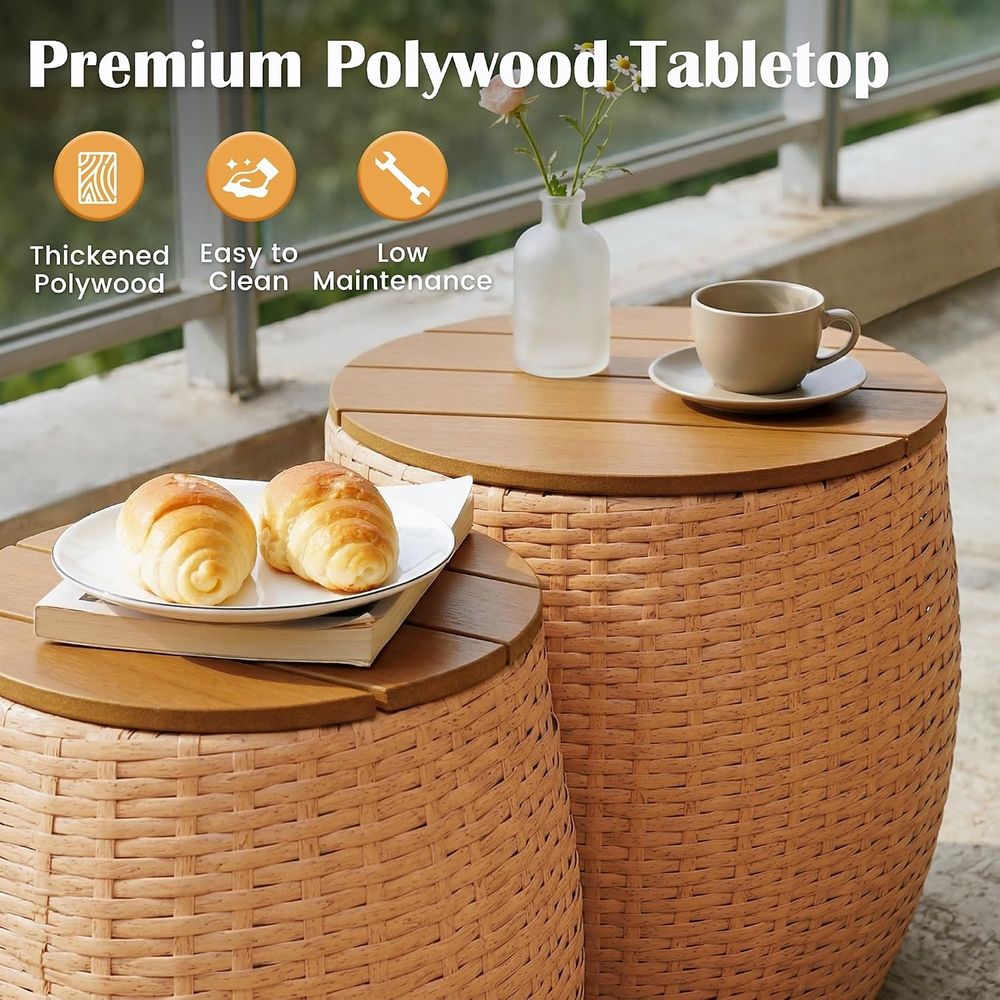 Beistelltisch-Set, 2 Stück, ru – Outdoor Furniture Ofo Bewertung und Preis