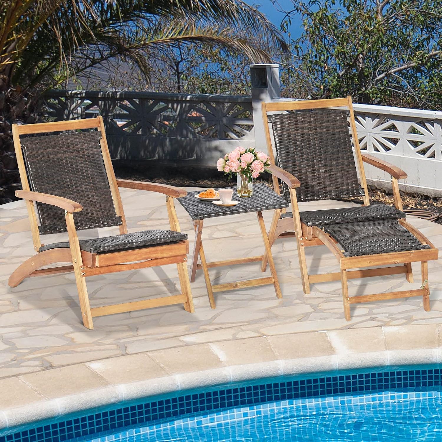 Klappbarer Outdoor-Loungesesse – Outdoor Furniture Lounge Set Bewertung und Preis